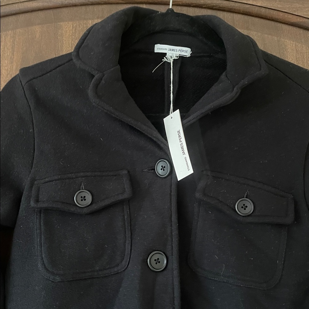 NWT James Perse Cotton Stretchy Blazer/Coat - size 2 - Picture 3 of 6